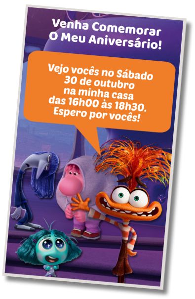Convite de aniversário personalizado grátis Festa de Videogame Divertida Mente