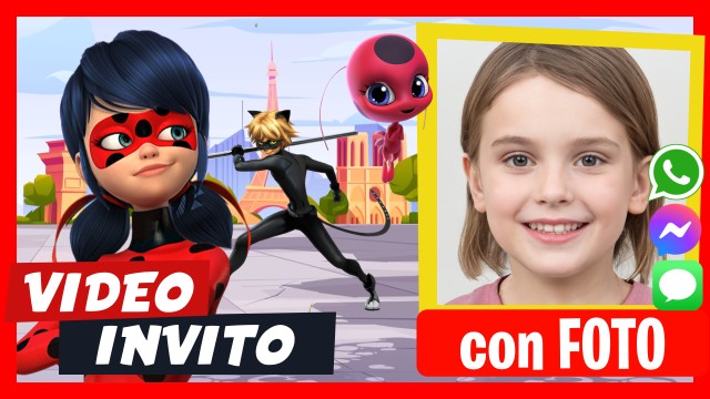 Crea Video Invito Miraculous Ladybug