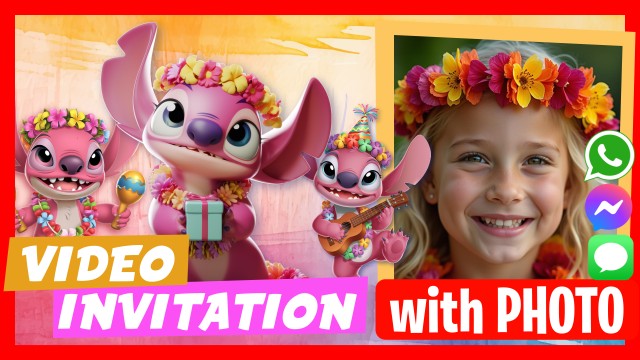 Make Video Invitation Angel Stitch