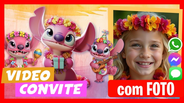 Faça um Video Convite Angel Stitch