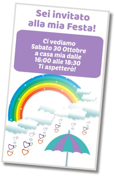 Invito di compleanno personalizzato gratuito Festa in Piscina Pioggia di Cuori