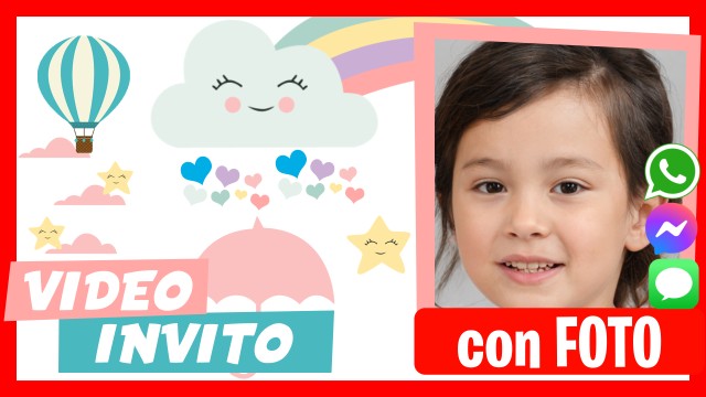 Crea Video Invito Pioggia di Cuori