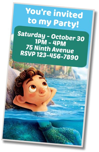 Free personalized birthday invitation Luca's Virtual Birthday