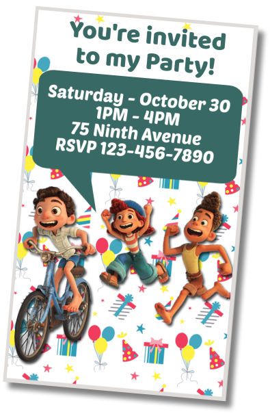Make Virtual Invitation Luca Surprise Party