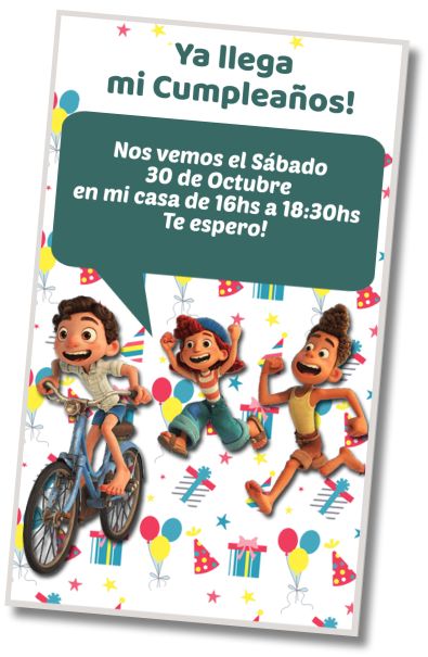 Hacer Invitación Virtual Luca Fiesta Sorpresa