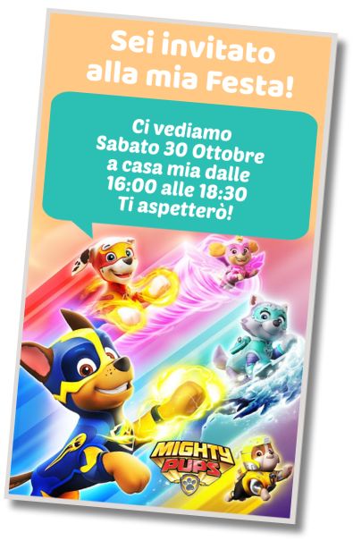 Invito di compleanno personalizzato gratuito Compleanno della Paw Patrol