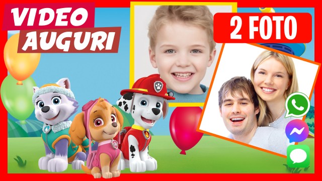 Crea Video Invito Paw Patrol