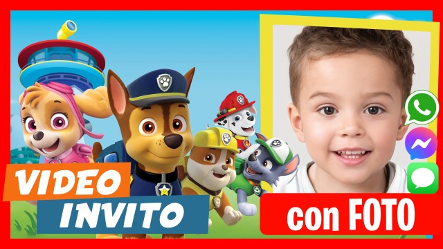 Crea Video Invito Festa Paw Patrol