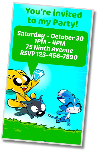 Make Virtual Invitation Mikecrack Video Game Party