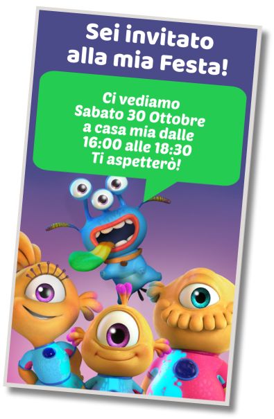 Invito Compleanno Compleanno a Tema Nivis