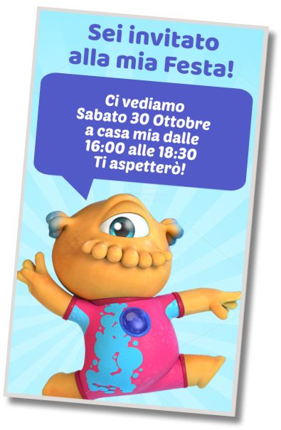 Invito Compleanno Festa del Gelato Nivis