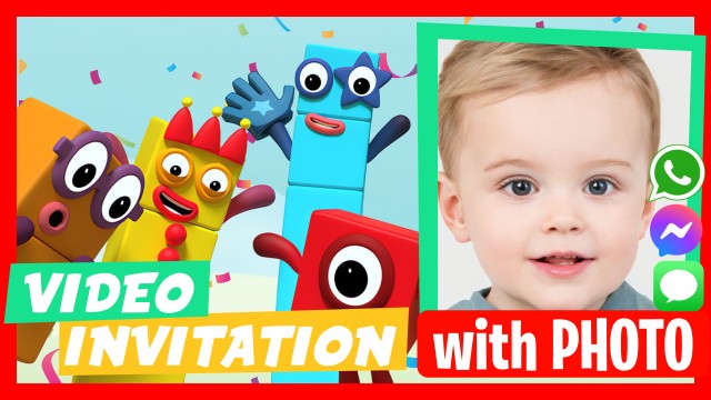 Make Video Invitation Numberblocks
