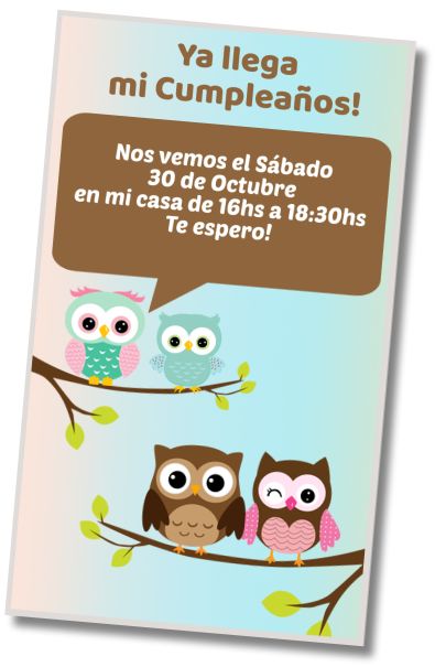 Hacer Invitación Virtual Fiesta de Disfraces Buhitos
