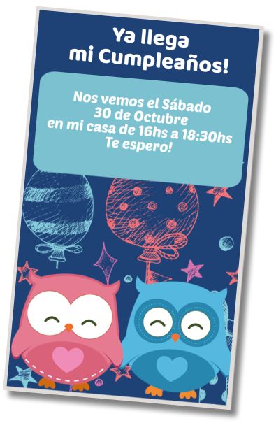 Hacer Invitación Virtual Revelación Género Buhitos