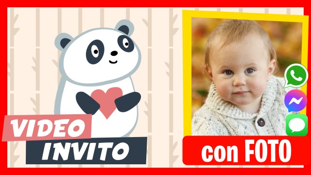 Crea Video Invito Orso Panda