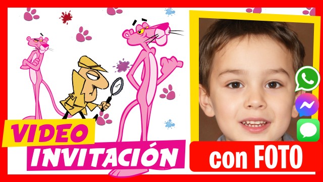 Hacer Video Invitación La Pantera Rosa