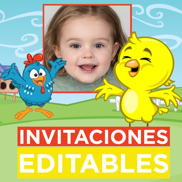 [+10 MEJORES] Invitación Pollito Amarillito Gallina Pintadita ...
