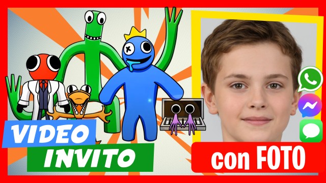 Crea Video Invito Rainbow Friends