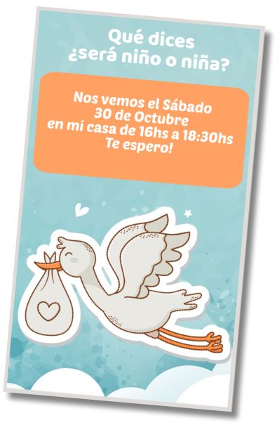 Invitación de cumpleaños personalizada gratis Revelación Género del Bebé