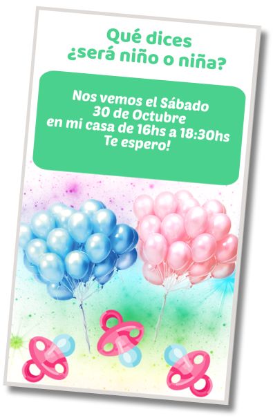 Hacer Invitación Virtual ¿Príncipe o Princesa?