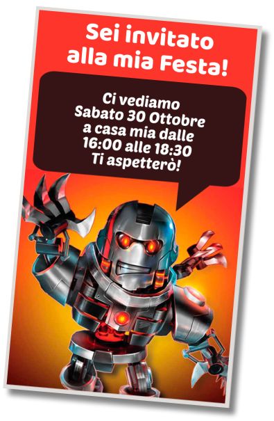 Invito di compleanno personalizzato gratis Festa Roblox