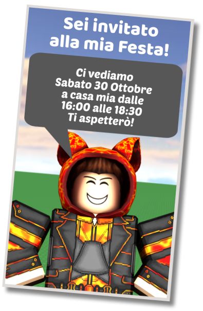 Invito di compleanno personalizzato gratis Compleanno di Roblox