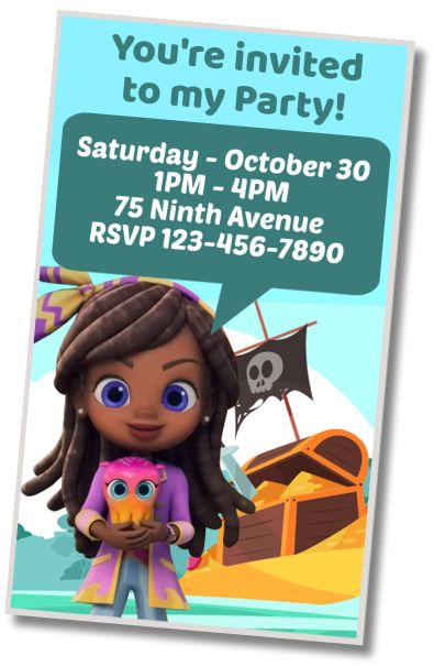 Free personalized birthday invitation Birthday Spa Santiago of the Seas