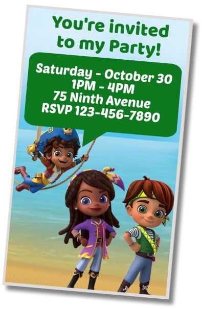 Free personalized birthday invitation Karaoke Party Santiago de los Mares