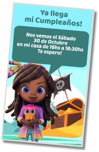 Invitación de cumpleaños personalizada gratis Cumpleaños Spa Santiago de los mares