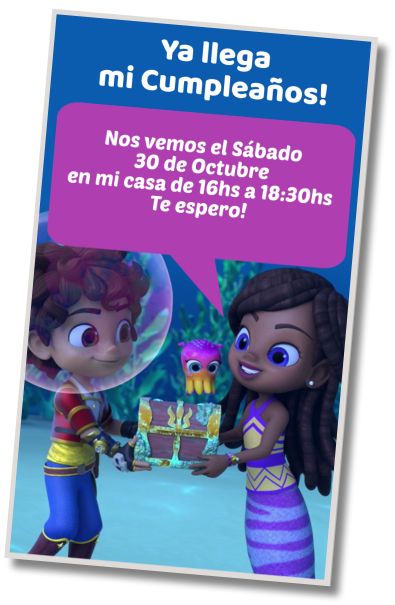 Hacer Invitación Virtual Fiesta en la Piscina Santiago de los mares