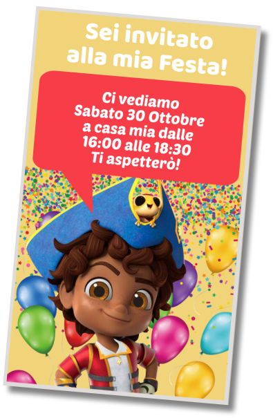 Invito Compleanno Pigiama Party a Santiago dei Mari
