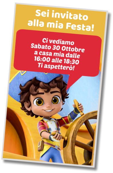 Invito Compleanno Sorpresa di Compleanno Santiago dei Mari