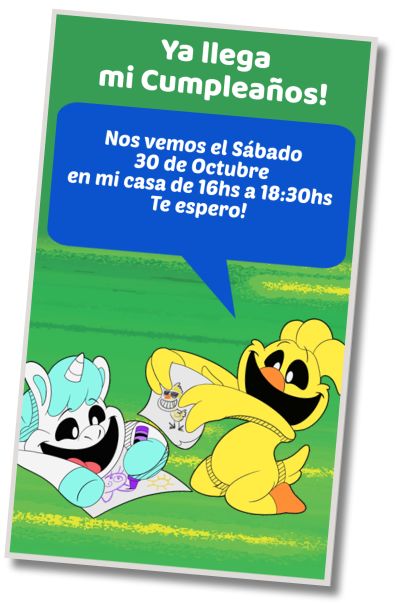 Invitación de cumpleaños personalizada gratis Fiesta de Disfraces Smiling Critters