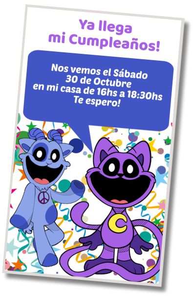 Invitación de cumpleaños personalizada gratis Cumpleaños Temático Smiling Critters