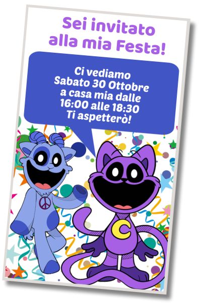 Invito di compleanno personalizzato gratis Compleanno a Tema Smiling Critters