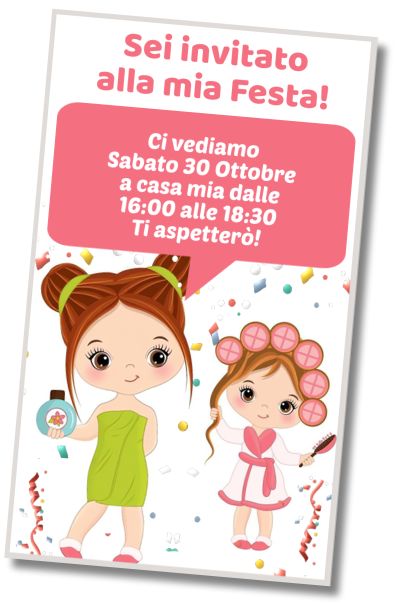 Invito di compleanno personalizzato gratis Compleanno alle Terme