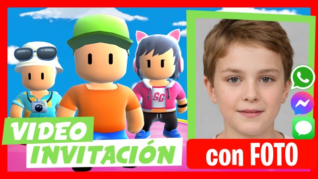 Hacer Video Invitación Stumble Guys