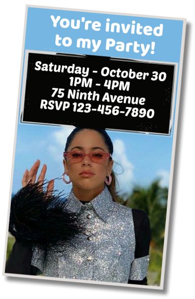 Free personalized birthday invitation Tini Birthday Greeting