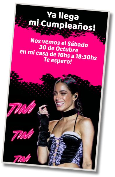 Invitación de cumpleaños personalizada gratis Pool Party Tini Stoessel