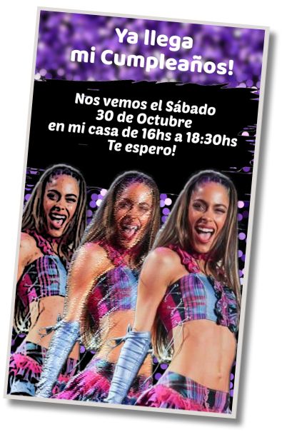 Invitación de cumpleaños personalizada gratis Cumpleaños Spa Tini Stoessel