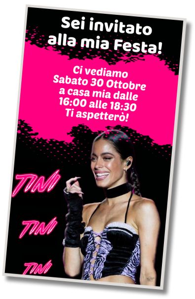 Invito di compleanno personalizzato gratis Pool Party Tini Stoessel
