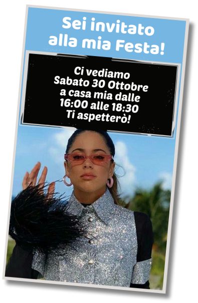 Invito di compleanno personalizzato gratis Auguri di Buon Compleanno Tini