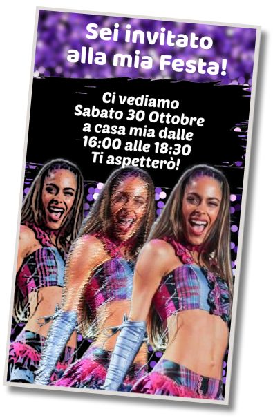 Invito di compleanno personalizzato gratis Compleanno Spa Tini Stoessel