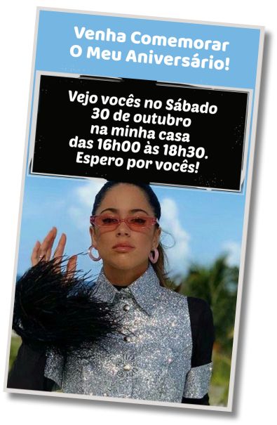 Convite de aniversário personalizado grátis Saudações de Aniversário, Tini