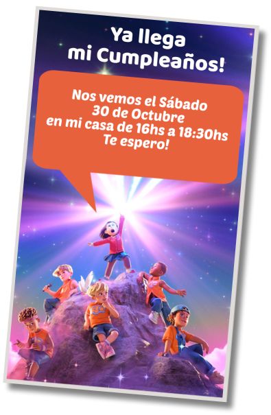 Hacer Invitación Virtual Fiesta de Pijamas Turning Red