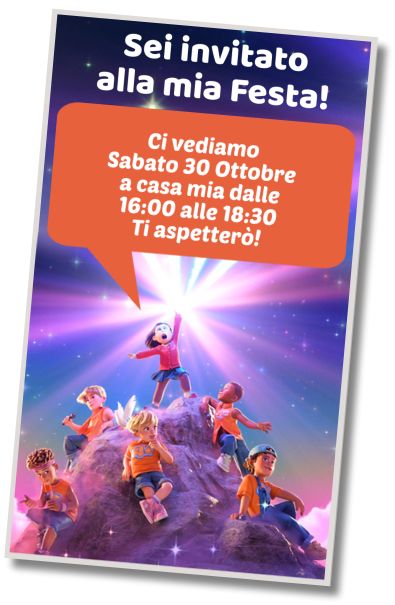 Invito Compleanno Festa Pigiama Red Film