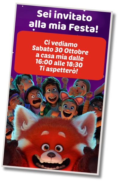 Invito Compleanno Festa in Piscina Red Film