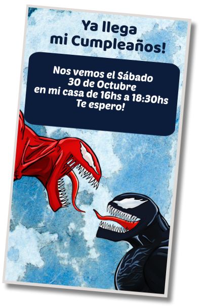 Invitación de cumpleaños personalizada gratis Fiesta de Piscina Venom