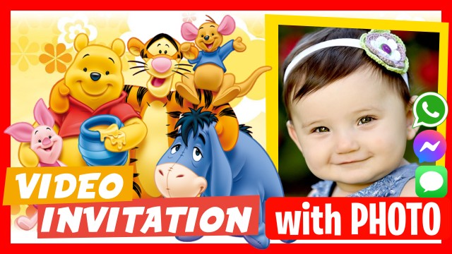 Make Video Invitation Winnie the Pooh