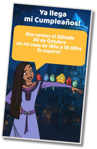 Invitación de cumpleaños personalizada gratis Cumpleaños Wish